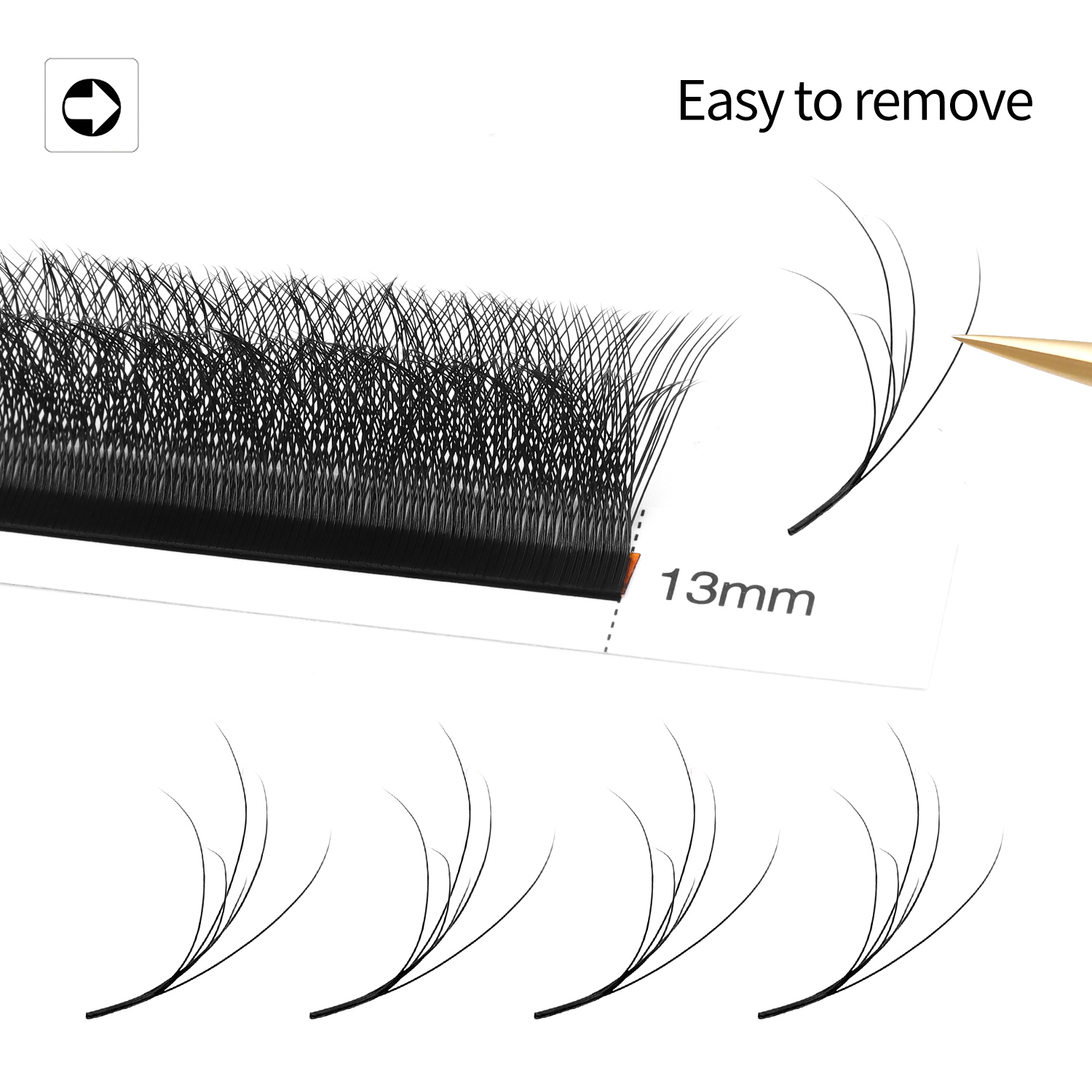 Eyelash Extension Double Volume - XIUSUZAKI Double Layers 3D W Shape