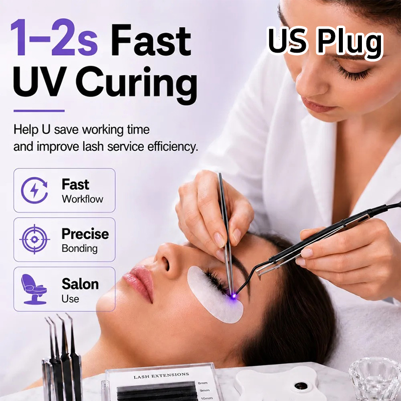 Eyelash Extension Examples - Mini UV Lash Lamp Tweezers 2‑Second