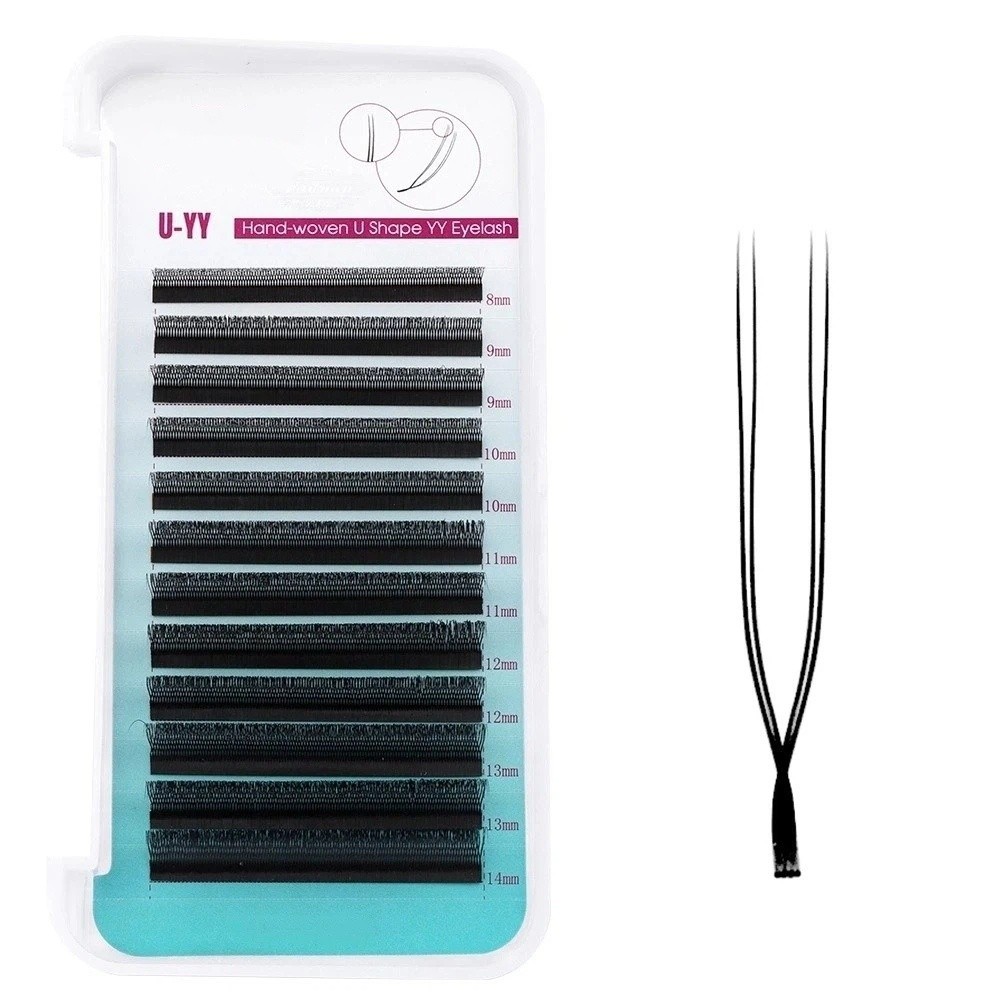 Natural Curl U Shape YY Lashes - Eyelash Extension Double Volume review and price