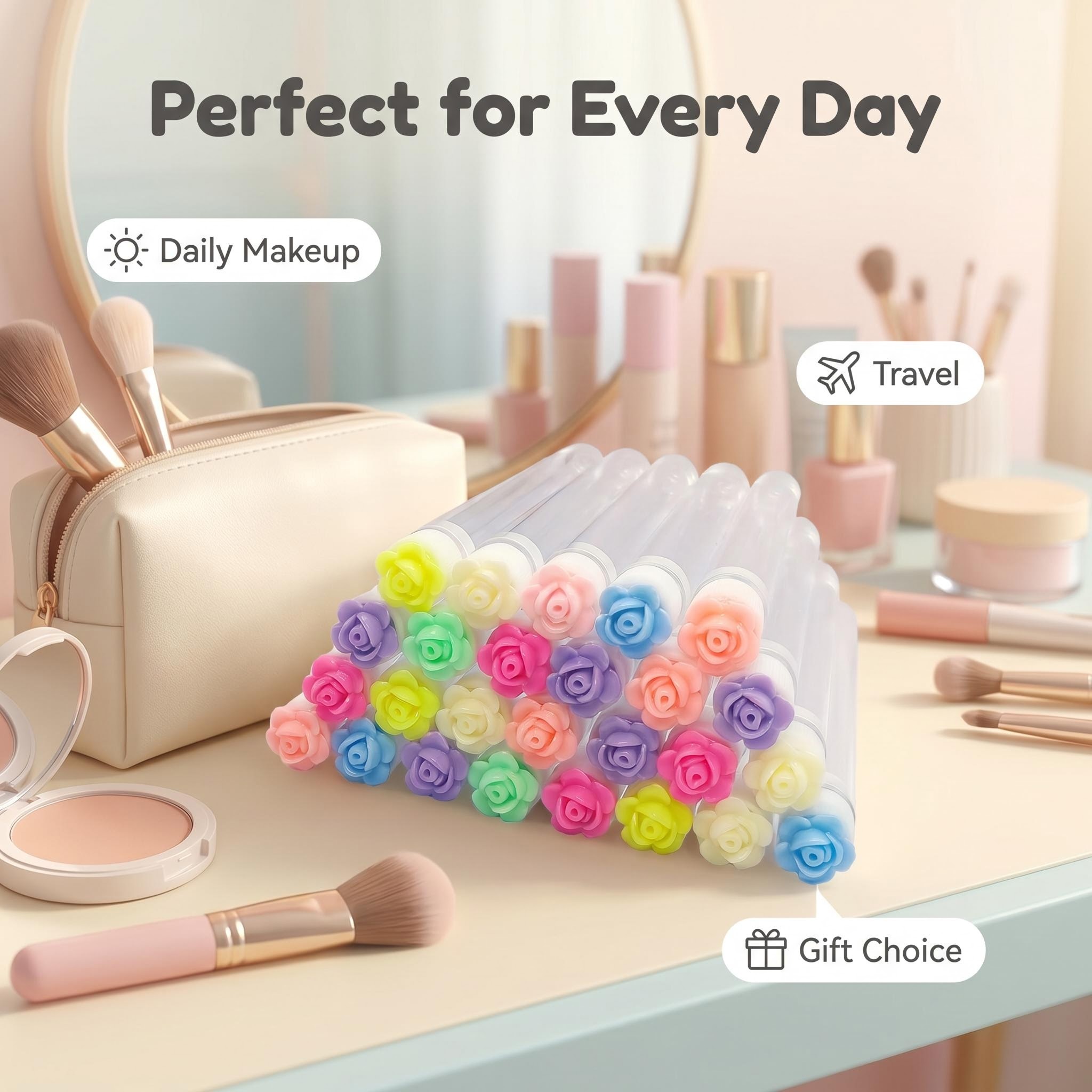 50pcs Reusable Rose Eyelash Br - Eyelash Extension For Beginners review and price