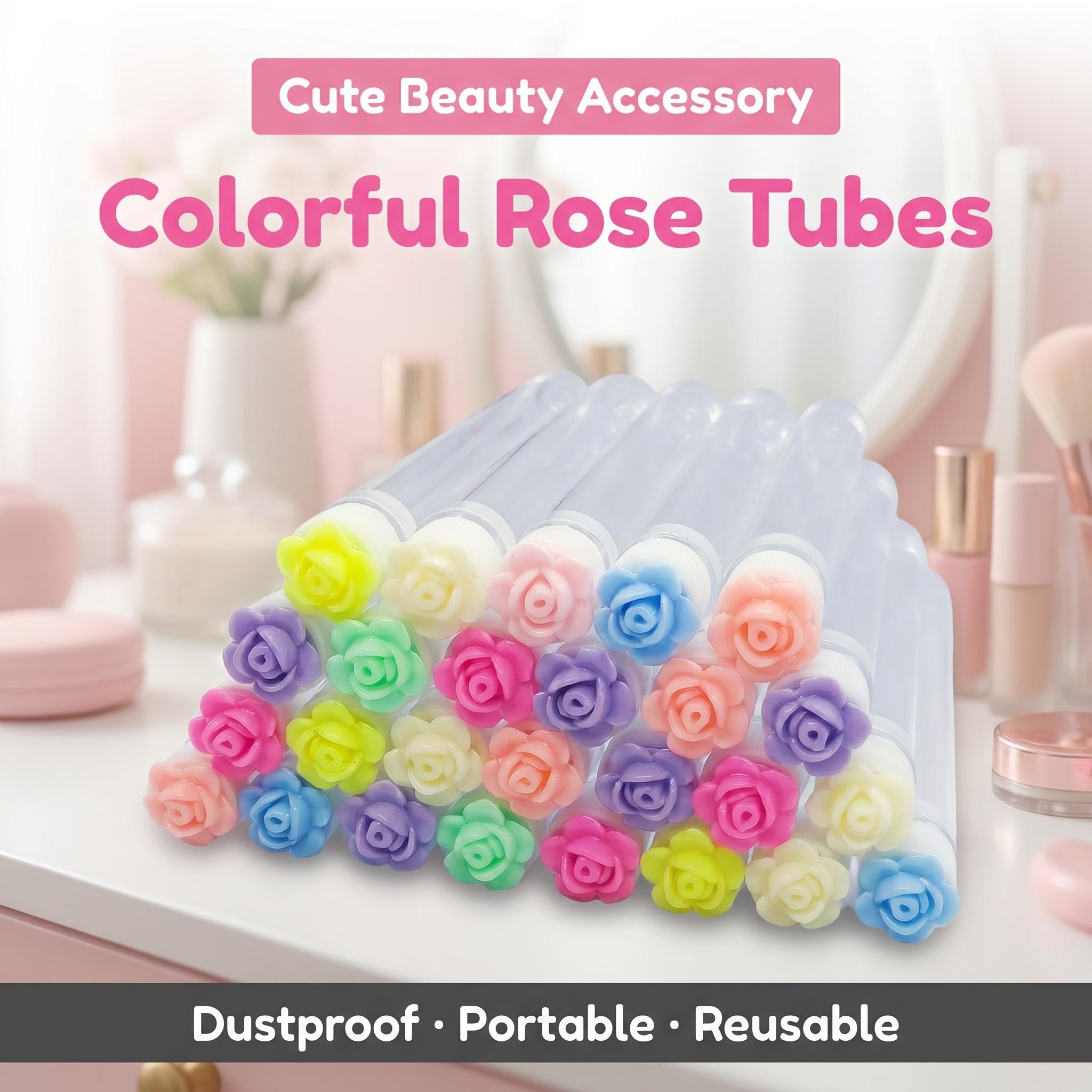 50pcs Reusable Rose Eyelash Br - Eyelash Extension For Beginners review and price