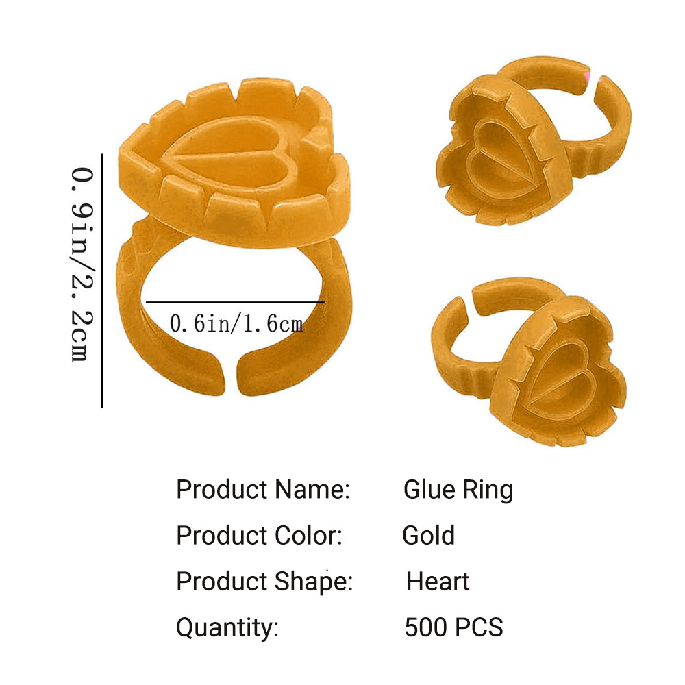 500PCS Glue Rings for Lash Ext - Eyelash Extension Examples review and price