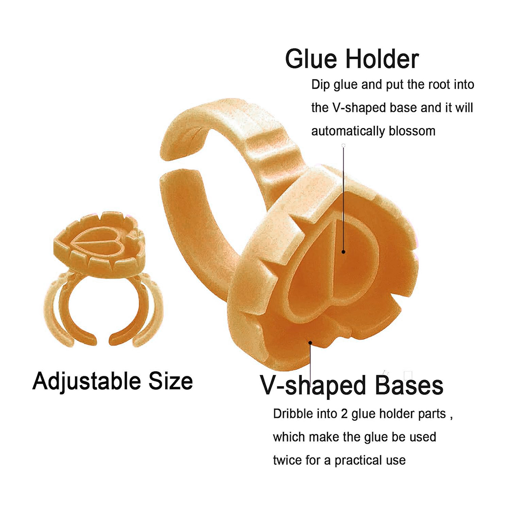 500PCS Glue Rings for Lash Ext - Eyelash Extension Examples review and price