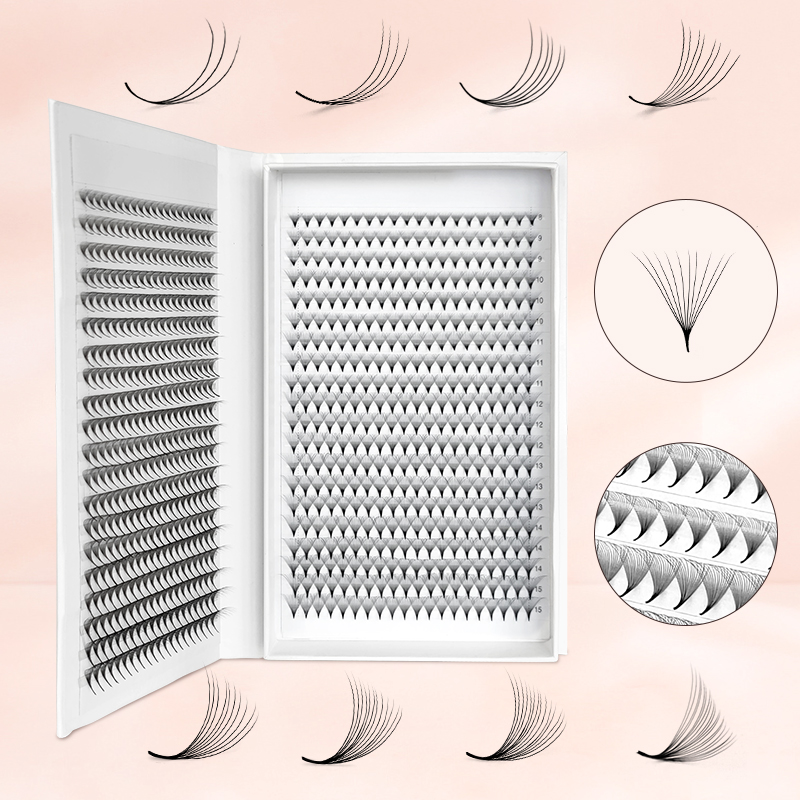 800/1600 Premade Volume Lash F - Eyelash Extension Double Volume review and price