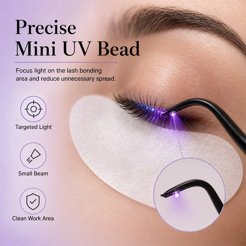 Mini UV Lash Lamp Tweezers 2‑S - Eyelash Extension Examples review and price