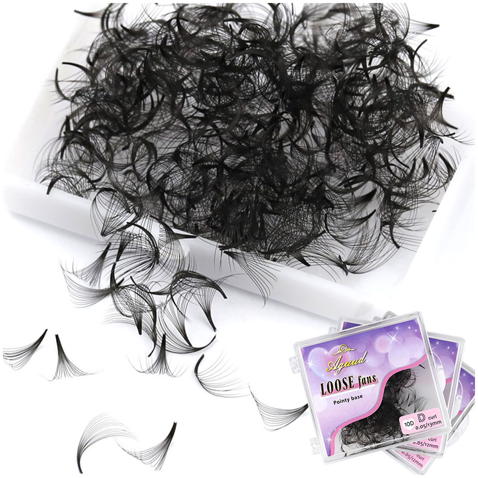 AGUUD 500 Fans Loose Fan Lashe - Eyelash Extension Medium review and price