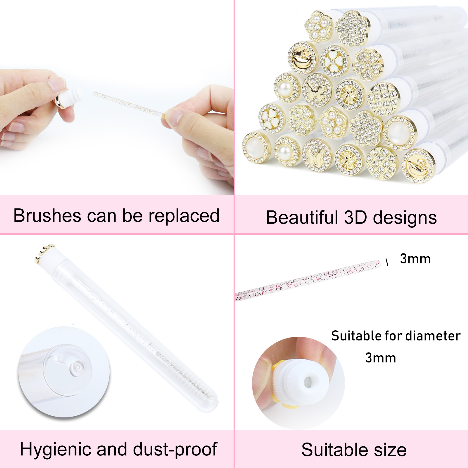 Mascara Wands Tube 30pcs Reusa - Micro Brush Applicator review and price